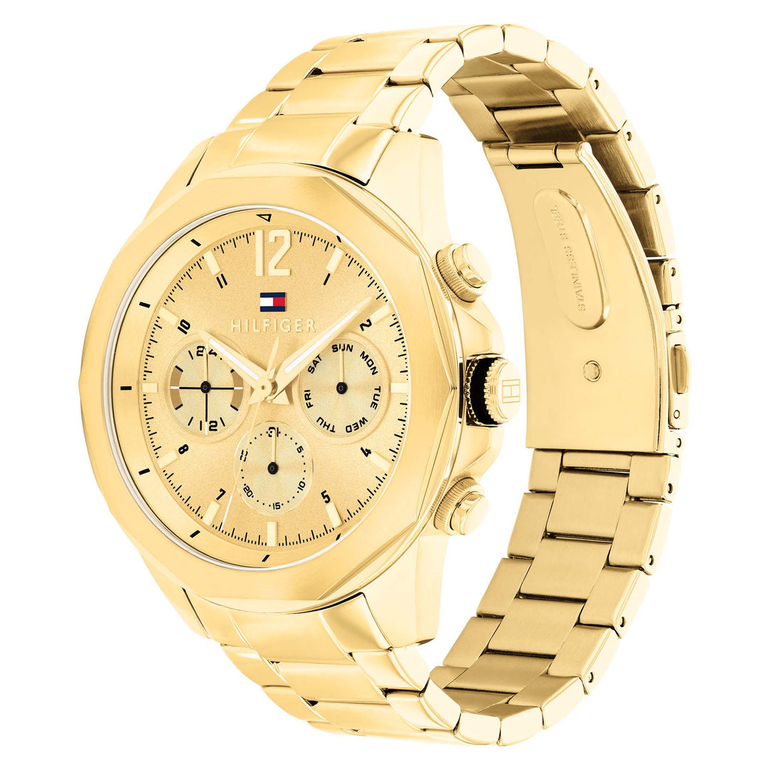 Tommy Hilfiger Gold Steel Multi-function Men's Watch - 1792060