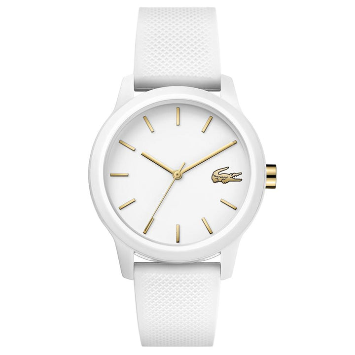 Lacoste The 12.12 White Silicone Ladies Watch - 2001063 