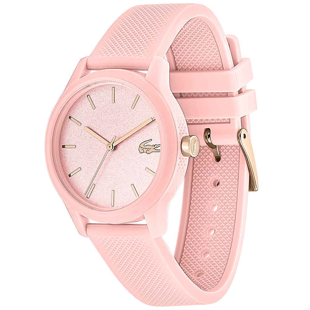 Lacoste The 12.12 Pink Silicone Ladies Watch - 2001065