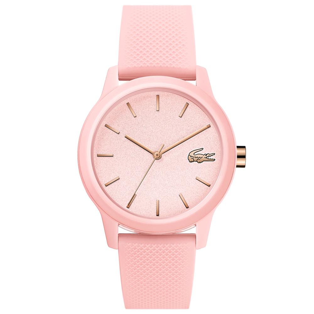 Lacoste The 12.12 Pink Silicone Ladies Watch - 2001065