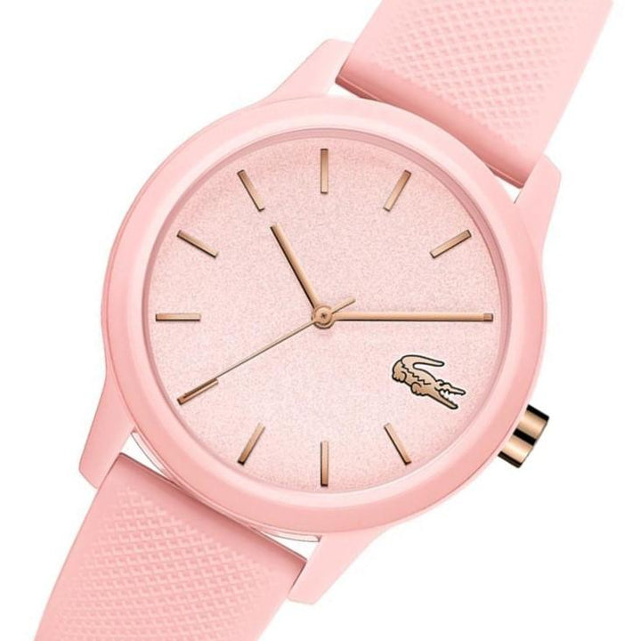 Lacoste The 12.12 Pink Silicone Ladies Watch - 2001065