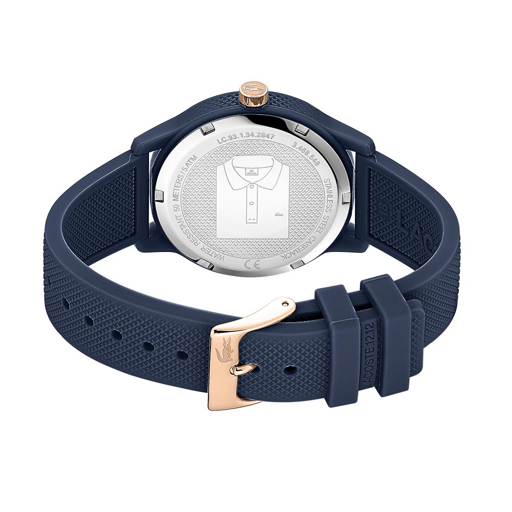 Lacoste 12.12 Ladies Blue Silicone Women's Watch - 2001067