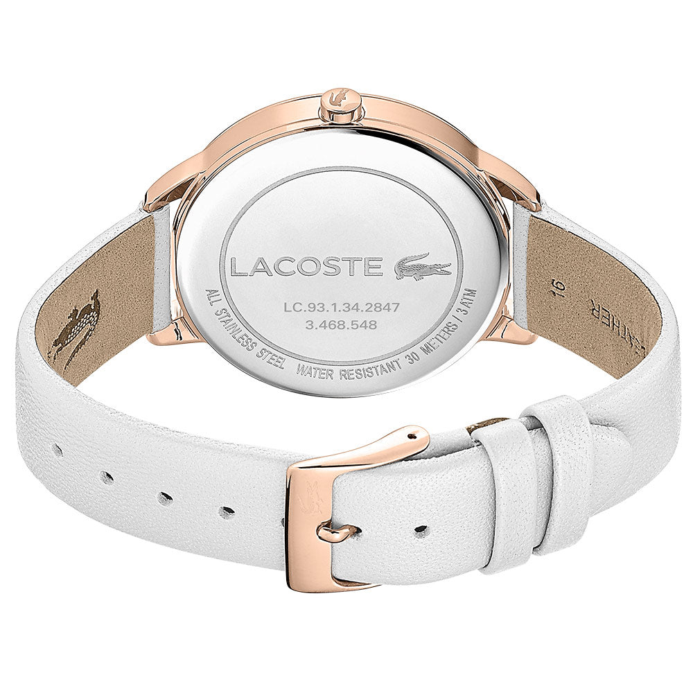 Lacoste Lexi White Leather Ladies Watch - 2001068