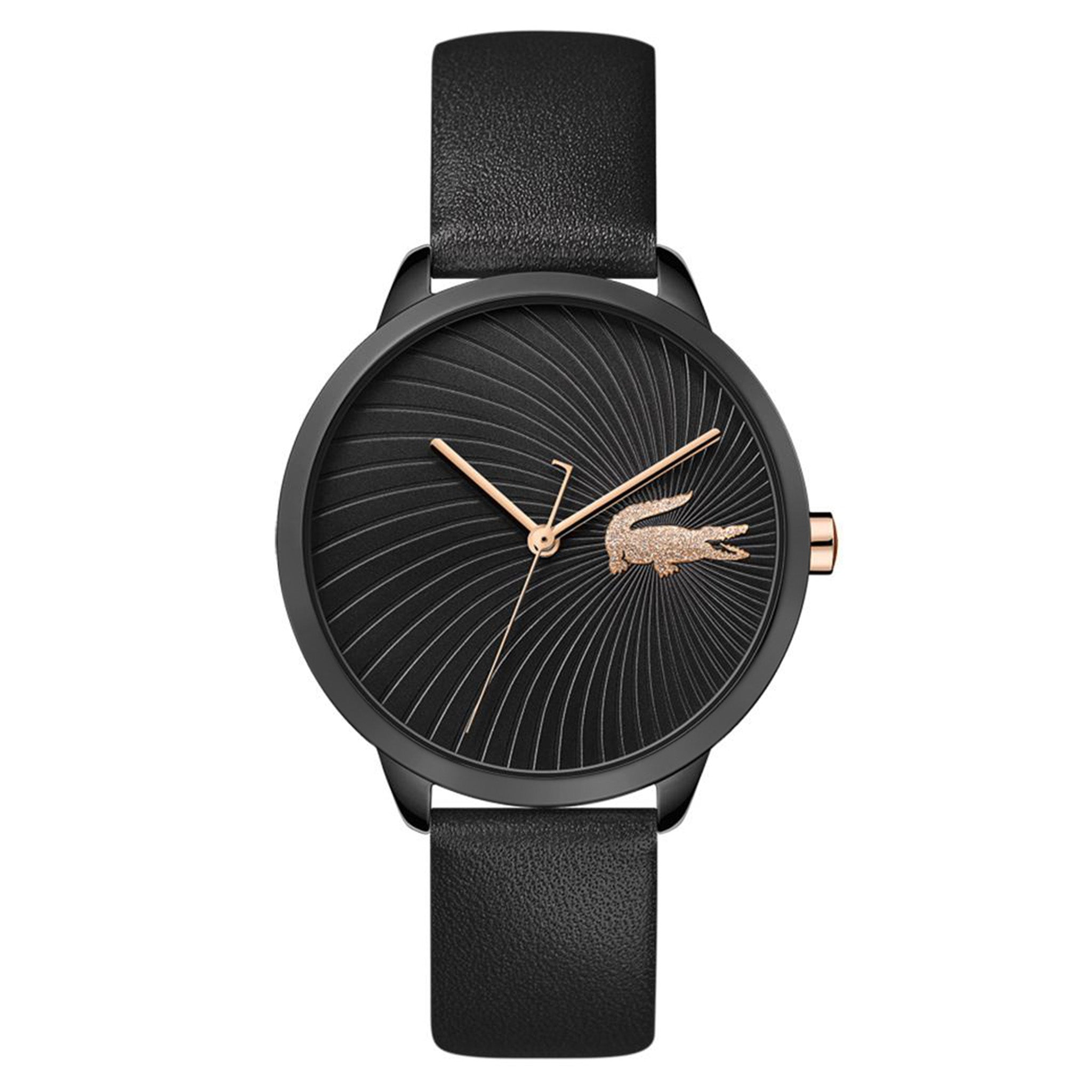 Lacoste Lexi Black Leather Ladies Watch - 2001069