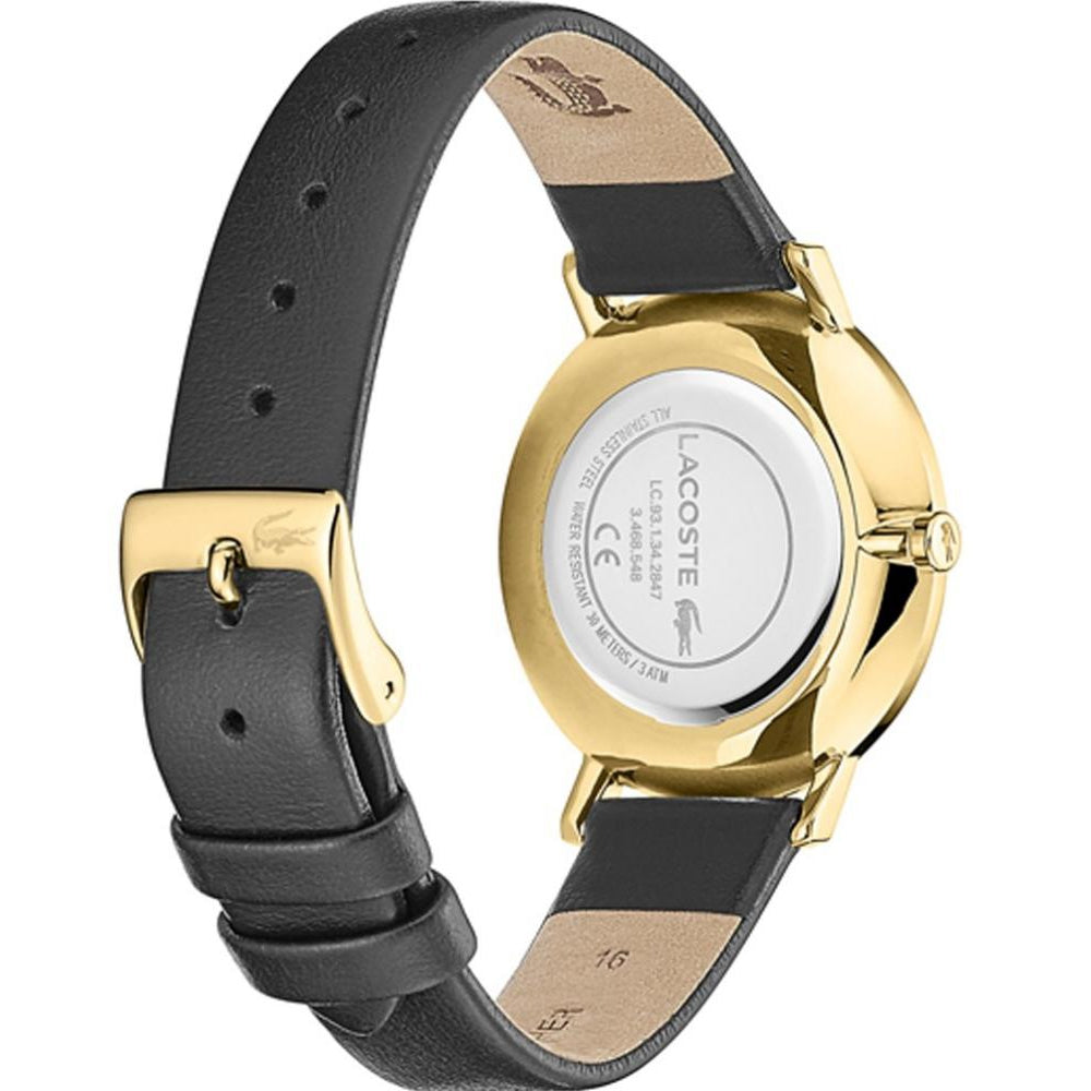 Lacoste Moon Black Leather Women's Watch - 2001079