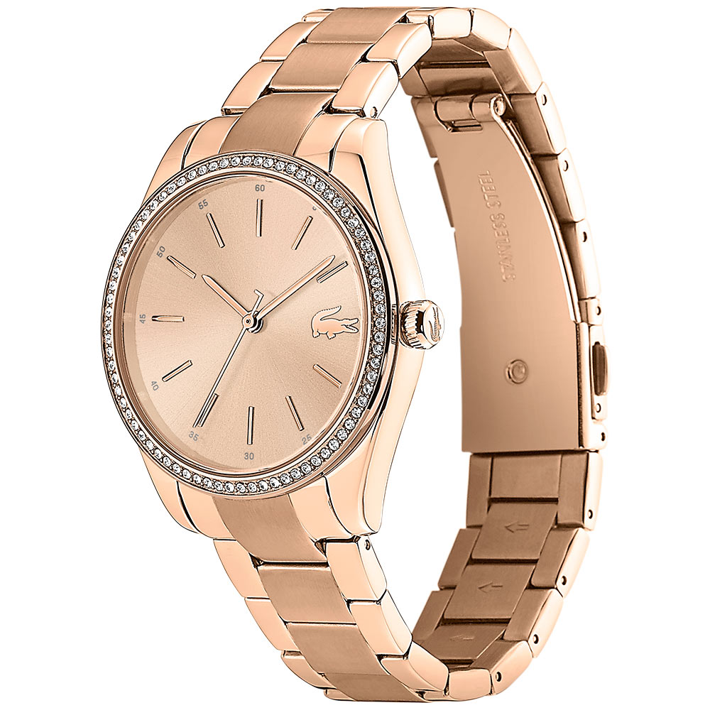 Lacoste Parisienne Carnation Gold Steel Ladies Watch - 2001084