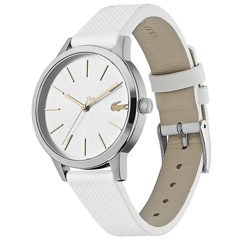 Lacoste 12.12 White Leather Ladies Watch - 2001089