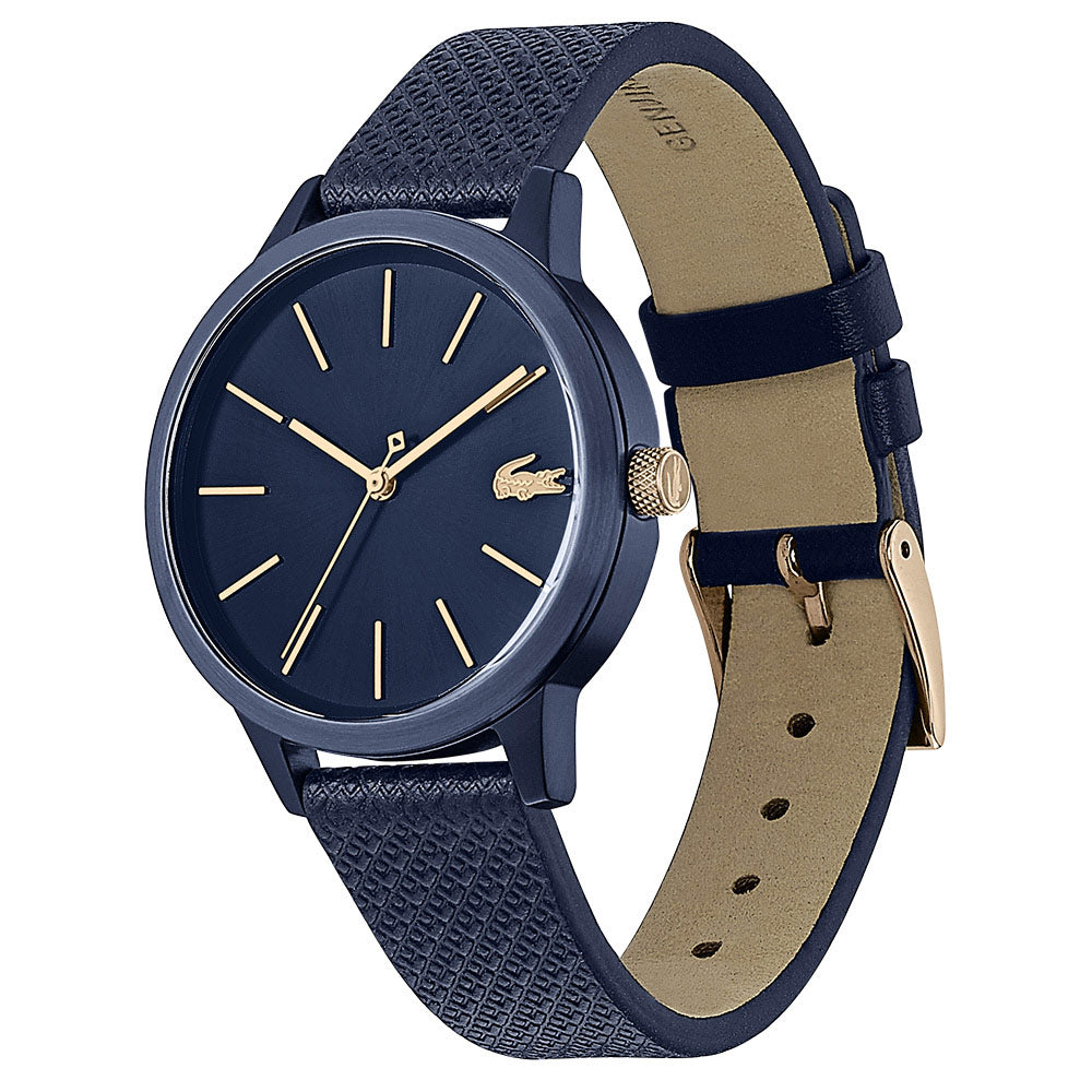 Lacoste Lacoste.12.12 Blue Leather Ladies Watch - 2001091