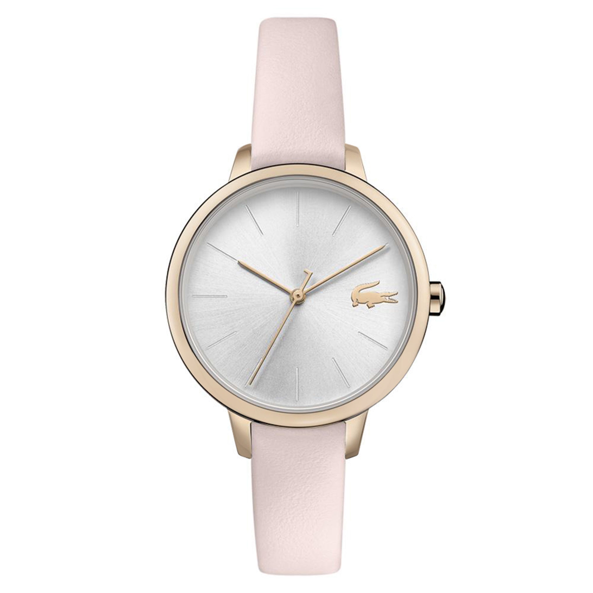 Lacoste Cannes Pink Leather Ladies Watch - 2001101