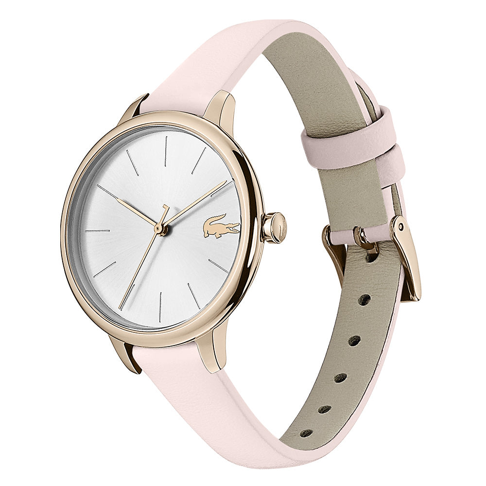 Lacoste Cannes Pink Leather Ladies Watch - 2001101