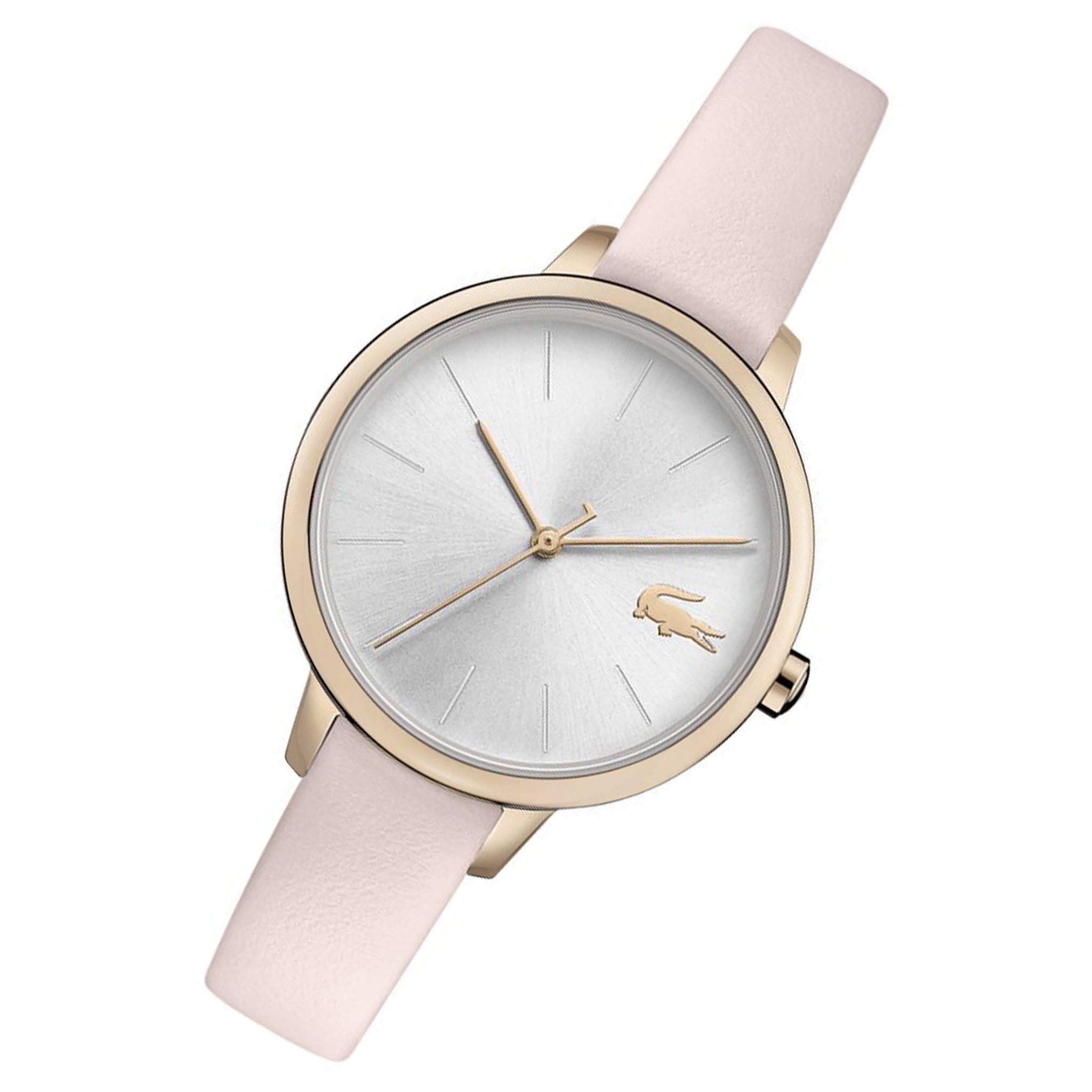 Lacoste Cannes Pink Leather Ladies Watch - 2001101