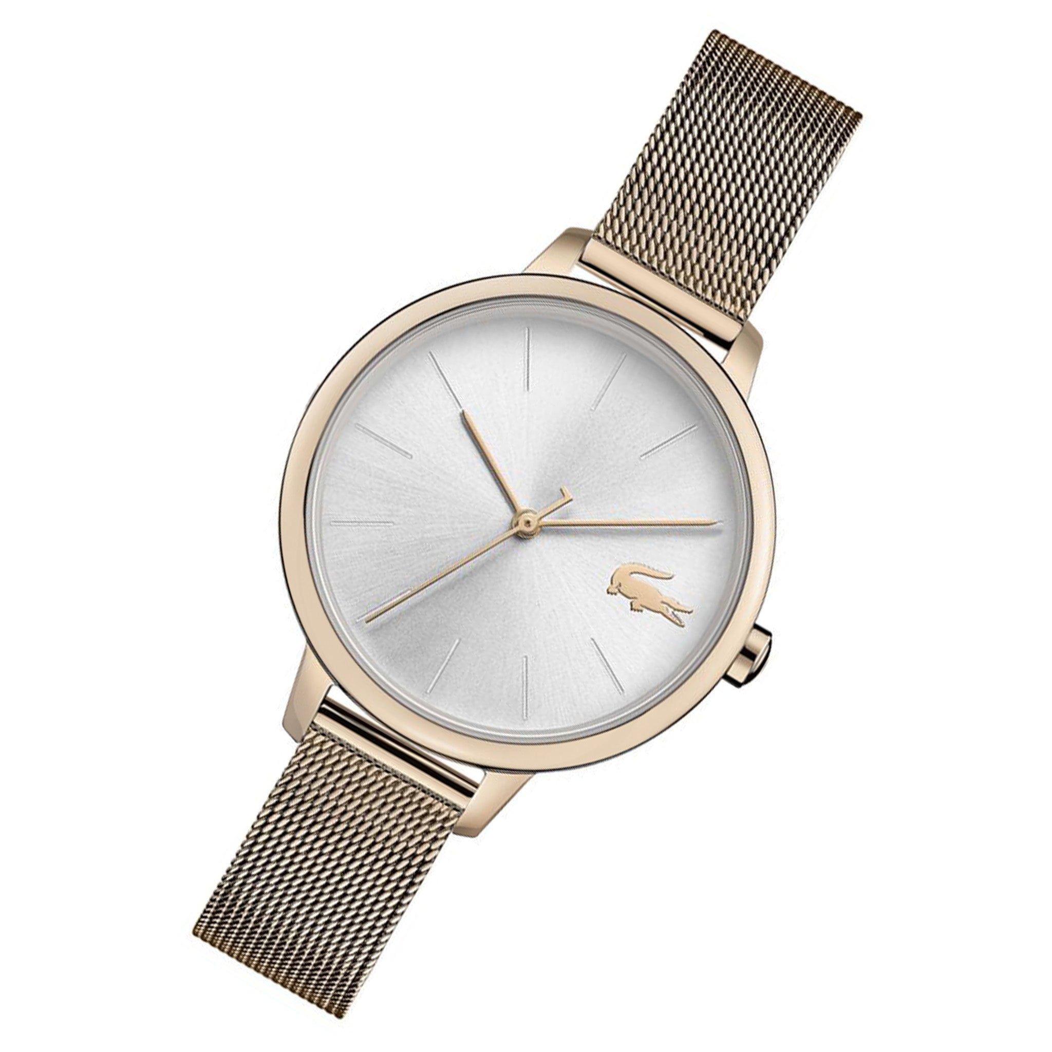 Lacoste Cannes Carnation Gold Mesh Ladies Watch - 2001103