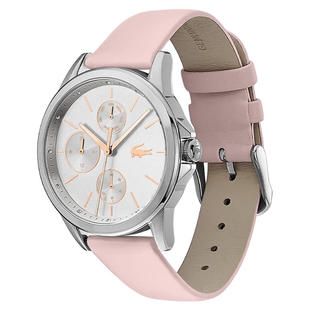 Lacoste Florence Pink Leather Women's Multi-function Watch - 2001108