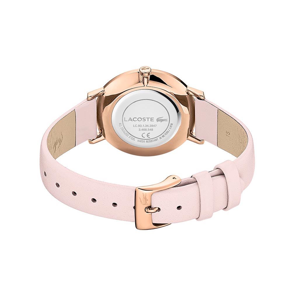 Lacoste Moon Pink Leather Women's Watch - 2001113