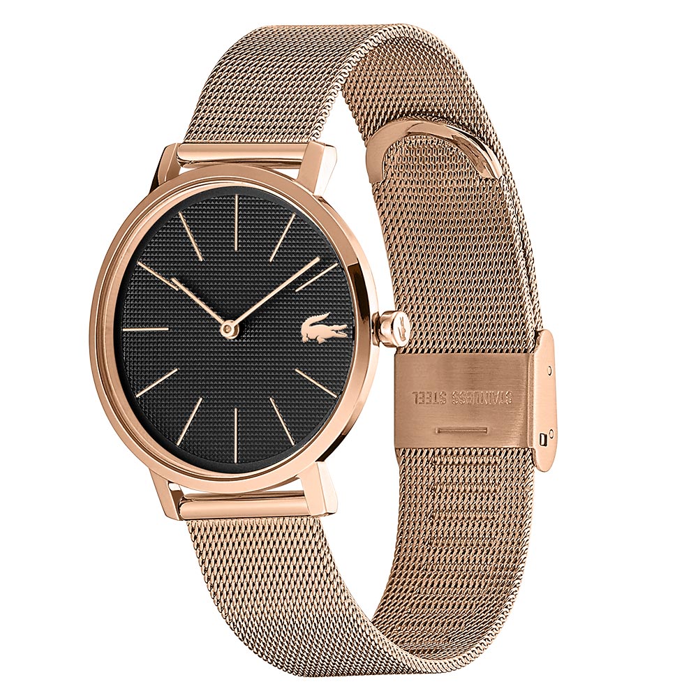 Lacoste Moon Carnation Gold Mesh Women's Watch - 2001114