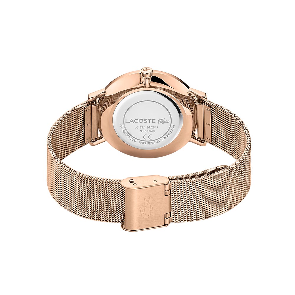 Lacoste Moon Carnation Gold Mesh Women's Watch - 2001114