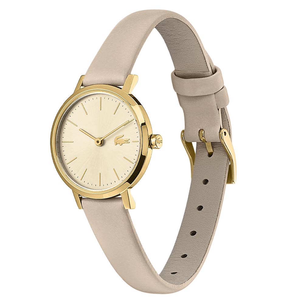 Lacoste Moon Taupe Leather Women's Watch - 2001119