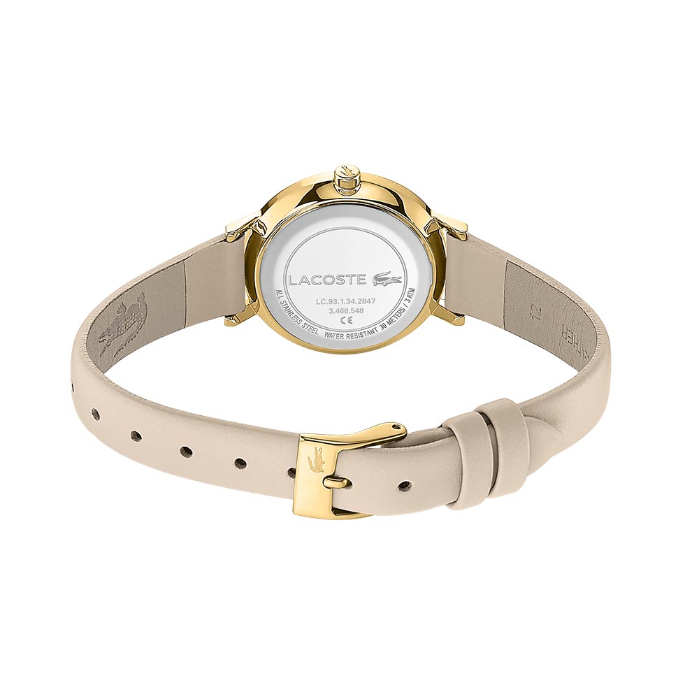 Lacoste Moon Taupe Leather Women's Watch - 2001119