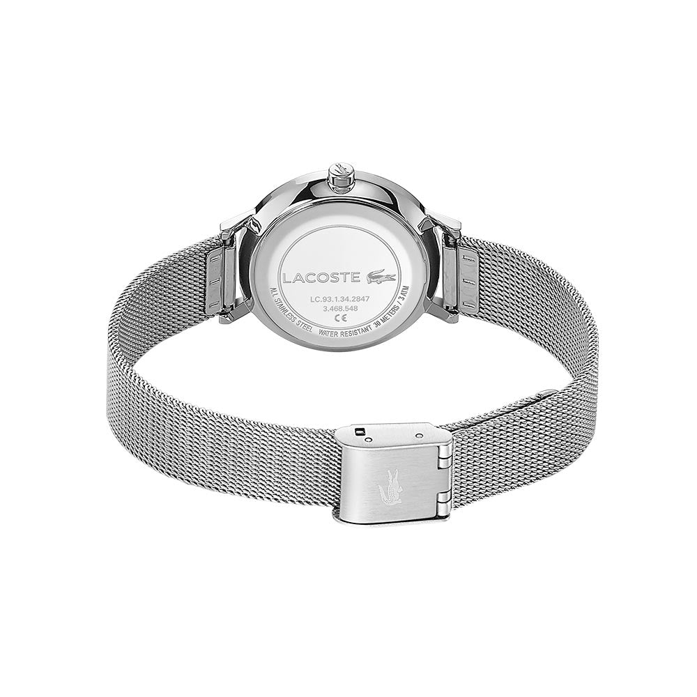 Lacoste Moon Silver Mesh Women's Watch - 2001121