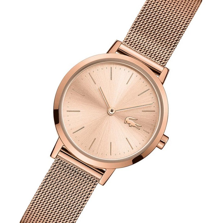 Lacoste Moon Ionic Rose Gold Mesh Women's Watch - 2001137