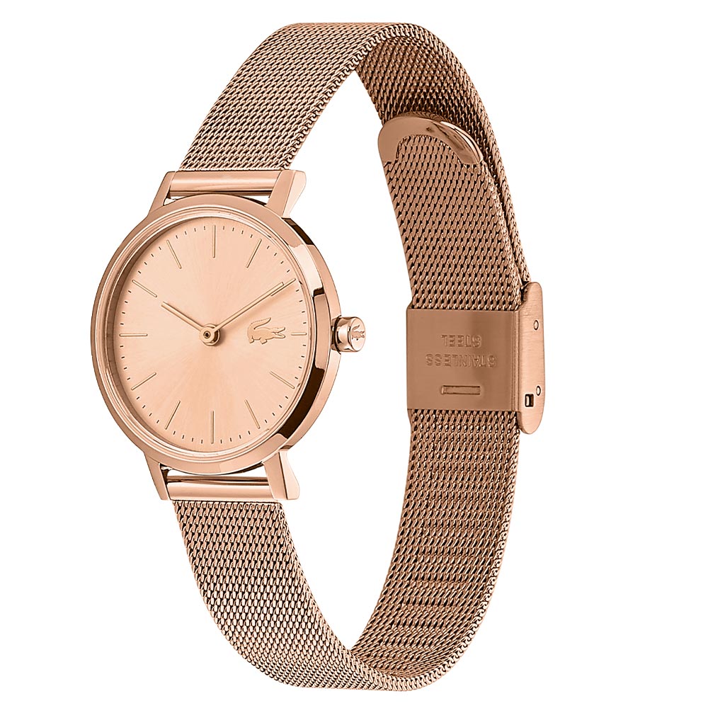 Lacoste Moon Ionic Rose Gold Mesh Women's Watch - 2001137