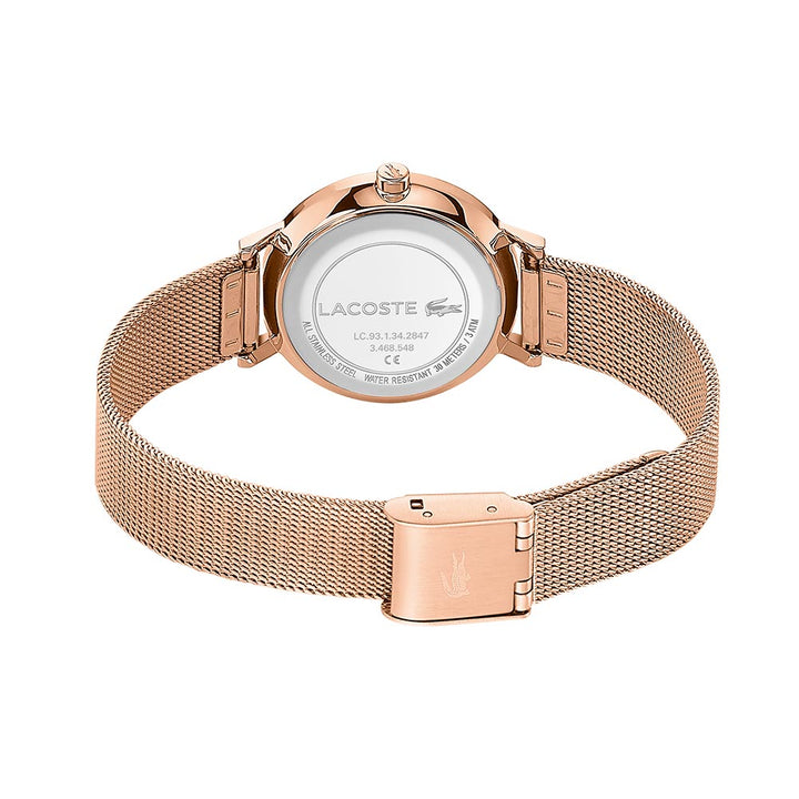 Lacoste Moon Ionic Rose Gold Mesh Women's Watch - 2001137