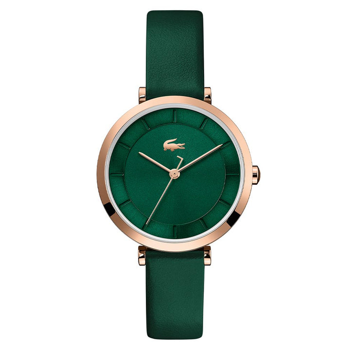 Lacoste Geneva Green Leather Women's Watch - 2001138