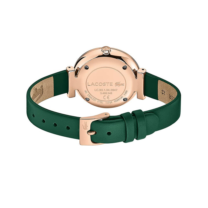Lacoste Geneva Green Leather Women's Watch - 2001138
