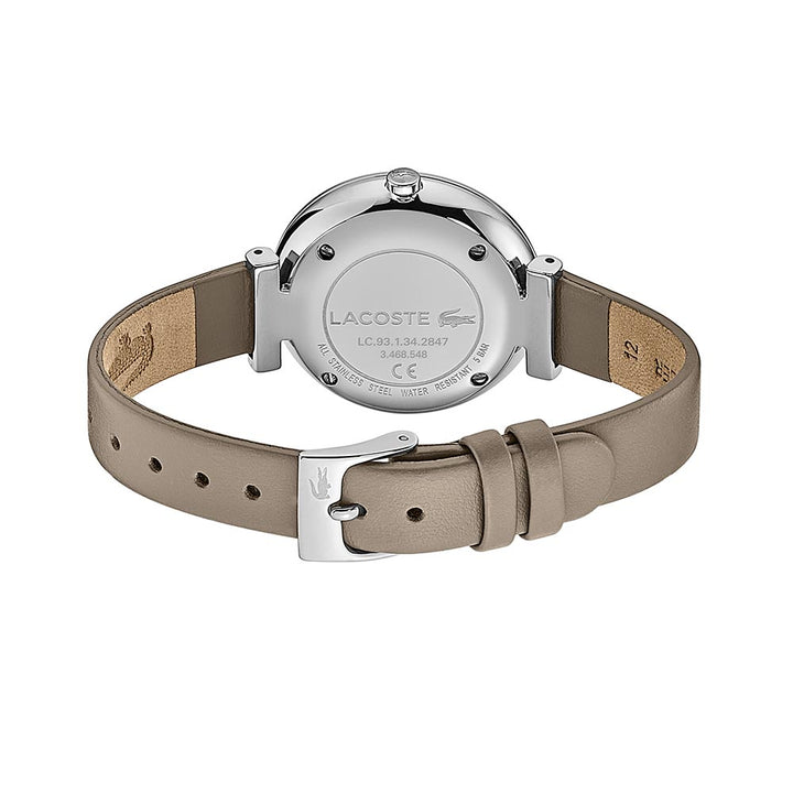 Lacoste Geneva Taupe Leather Women's Watch - 2001141