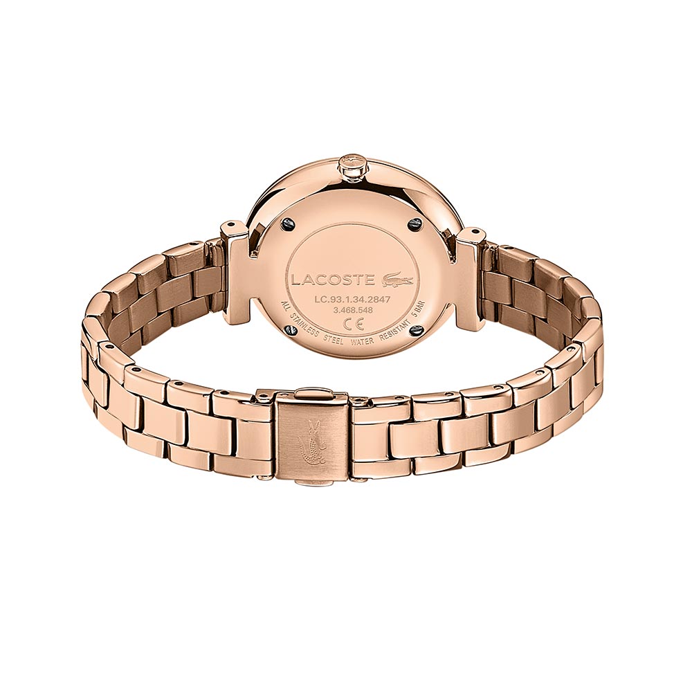 Lacoste Geneva Carnation Gold Steel Women's Watch - 2001142