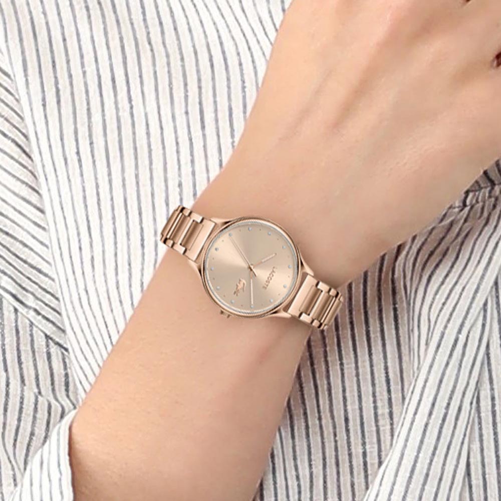 Lacoste Constance Carnation Gold Steel Women's Watch - 2001163