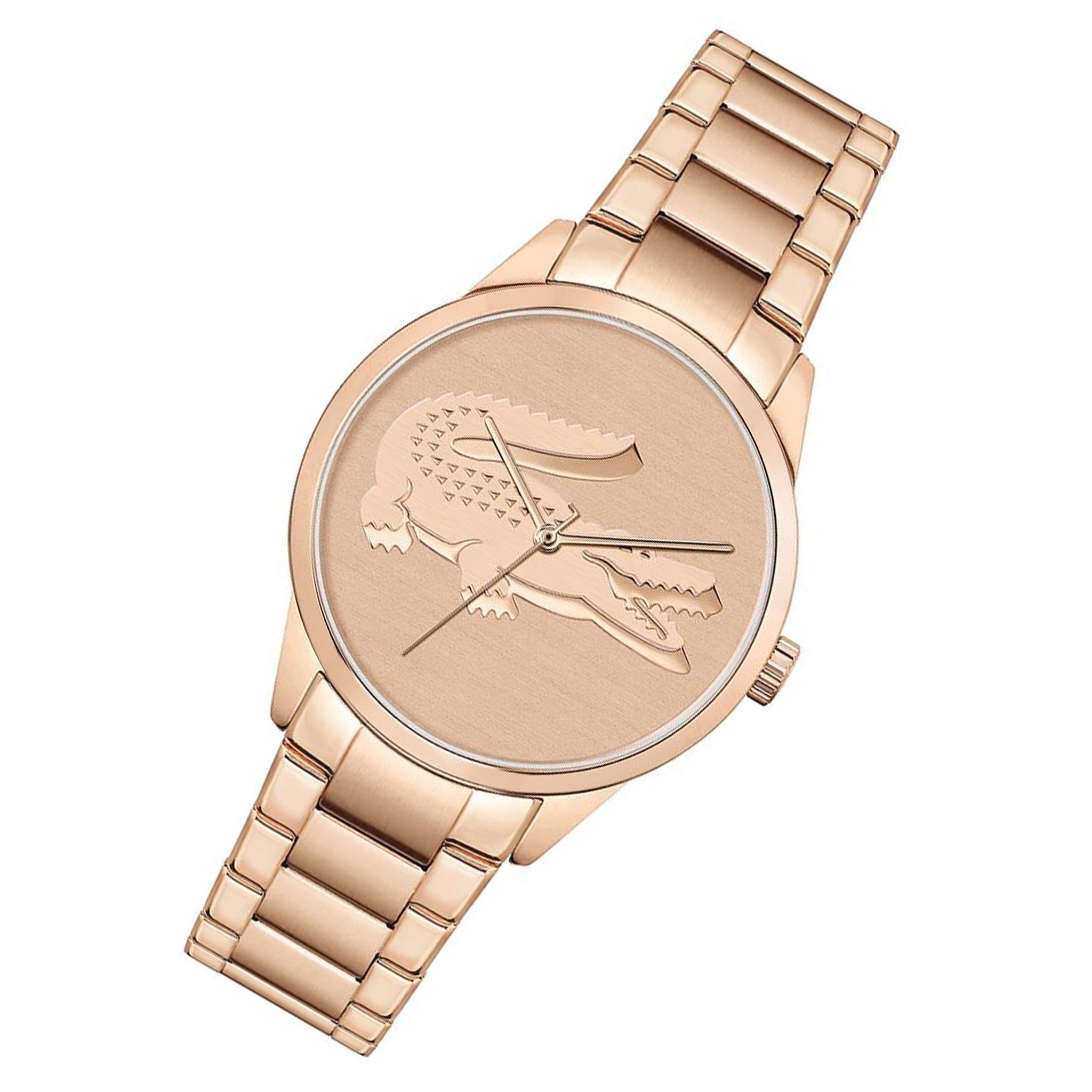 Lacoste Ladycroc Carnation Gold Steel Women's Watch - 2001172