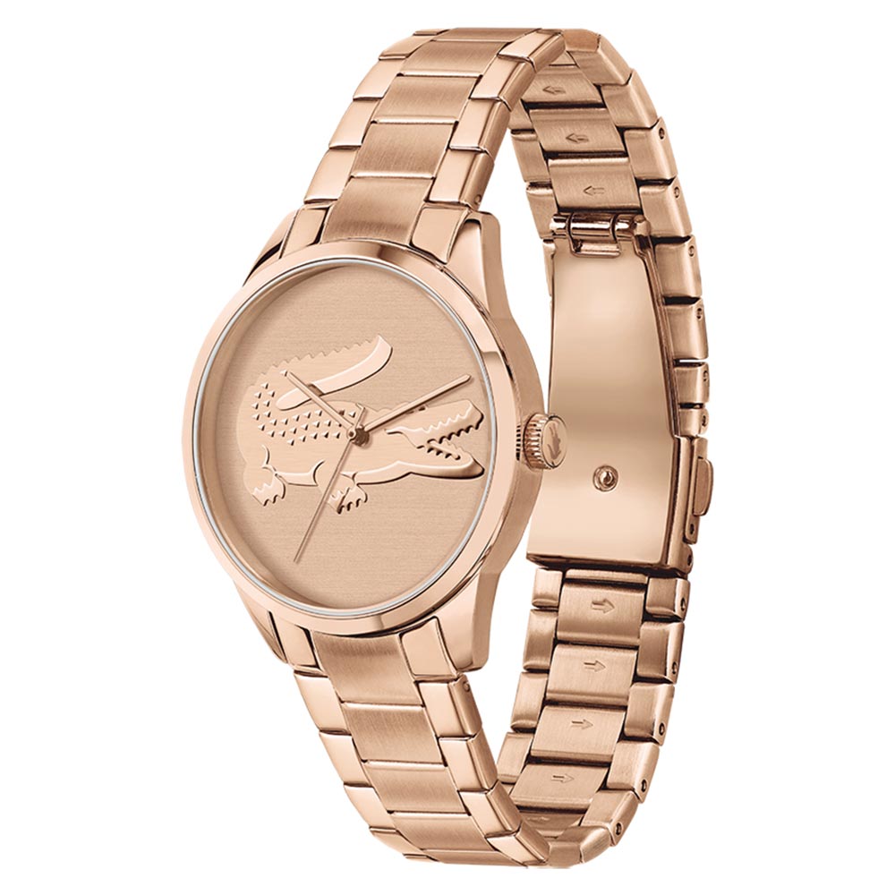Lacoste Ladycroc Carnation Gold Steel Women's Watch - 2001172