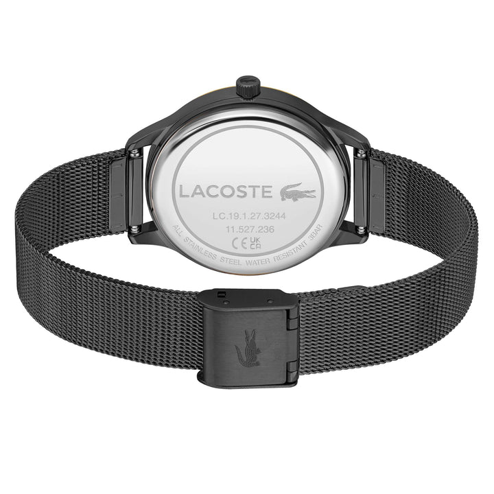 Lacoste Steel Mesh Black Dial Women's Watch - 2001210