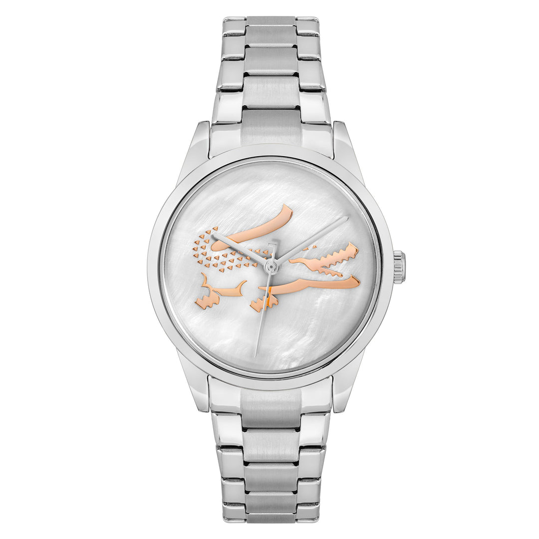 Lacoste Stainless Steel Grey Mother of Pearl Dial Women's Watch - 2001214