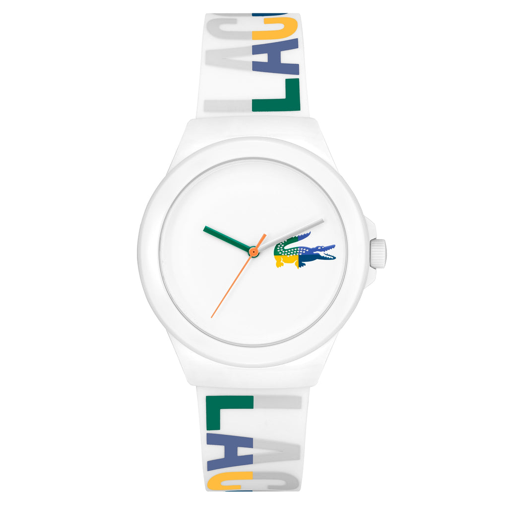 Lacoste Multi-Colour Silicone White Dial Women's Watch - 2001217