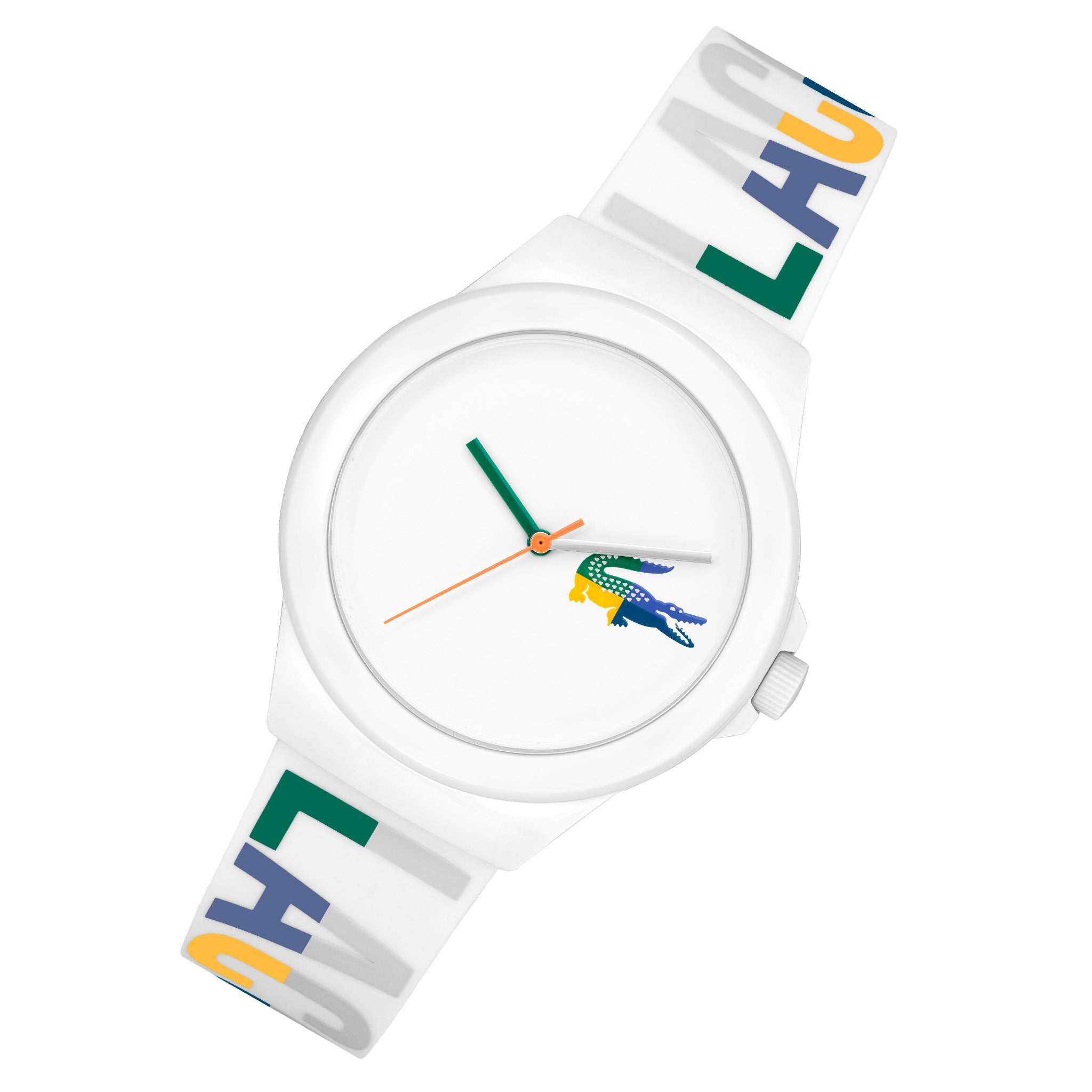 Lacoste Multi-Colour Silicone White Dial Women's Watch - 2001217