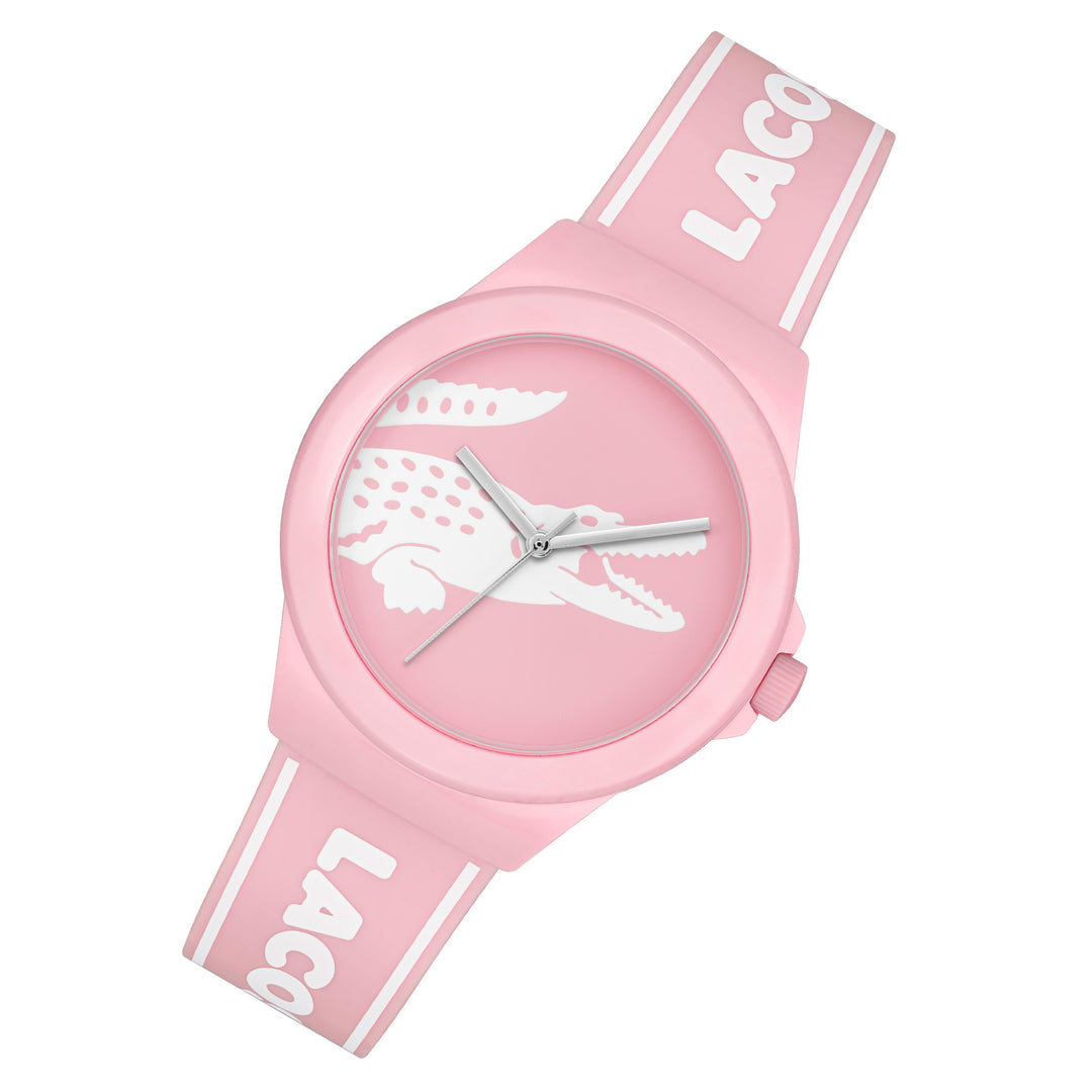 Lacoste White & Pink Silicone Band Pink Dial Women's Watch - 2001218