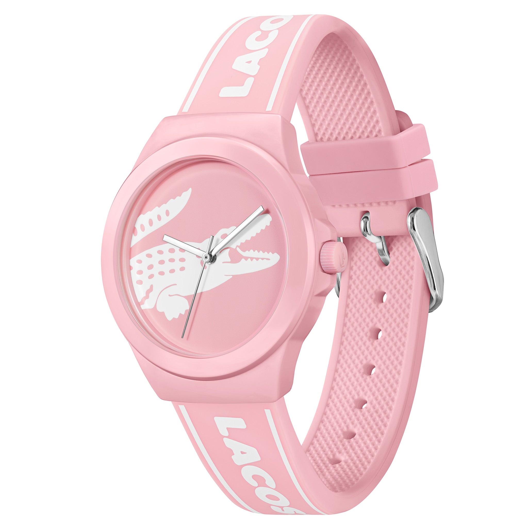 Lacoste White & Pink Silicone Band Pink Dial Women's Watch - 2001218