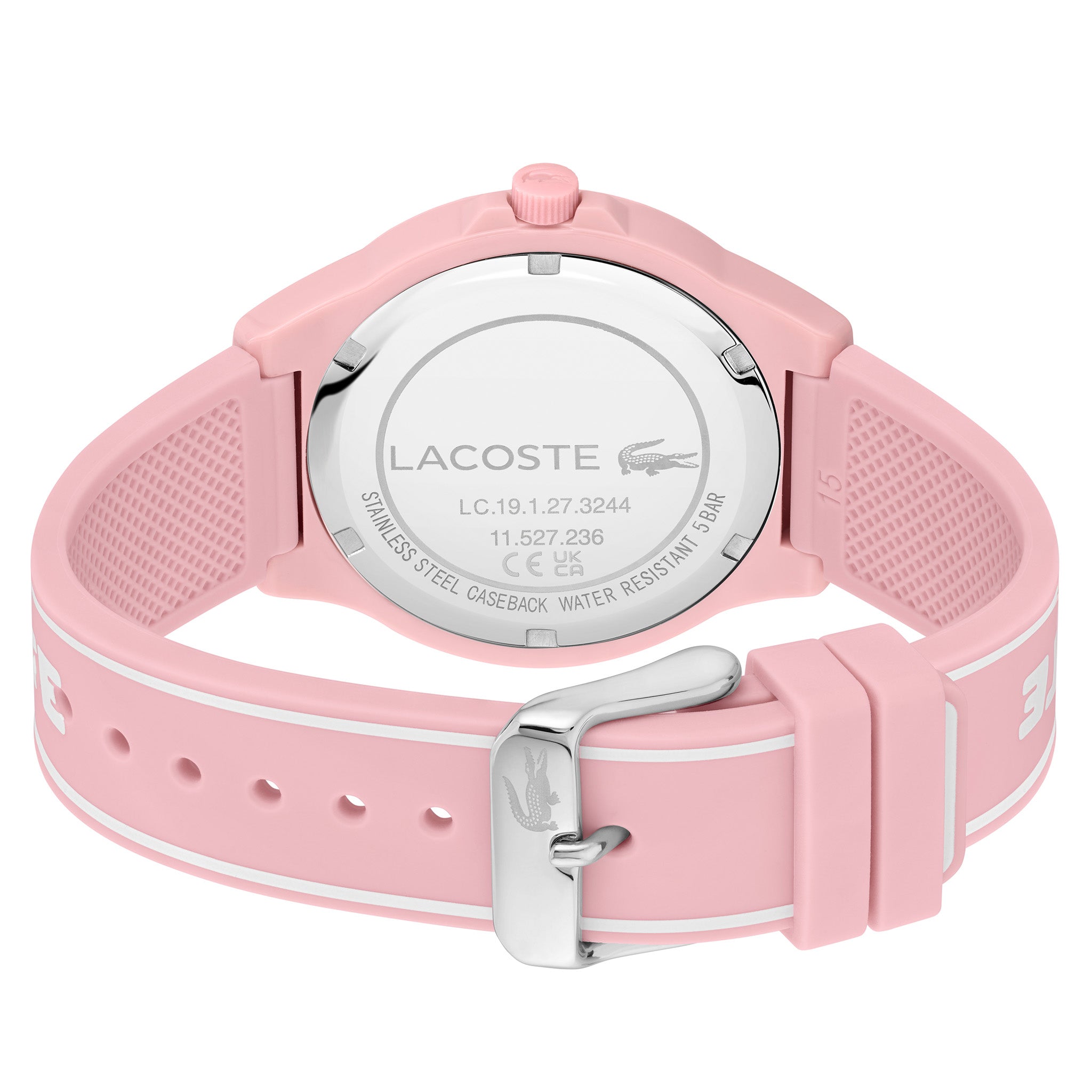 Lacoste White & Pink Silicone Band Pink Dial Women's Watch - 2001218