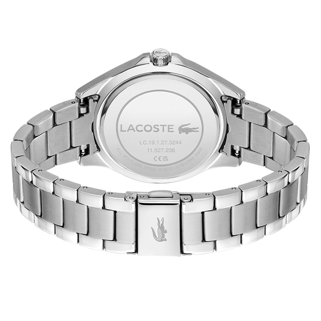 Lacoste Swing Silver Steel Silver White Dial Women's Watch - 2001222