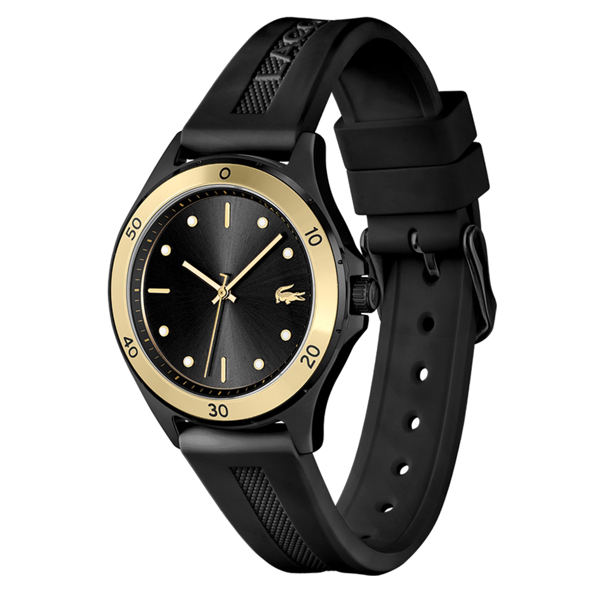 Lacoste Swing Black Silicone Women's Watch - 2001223