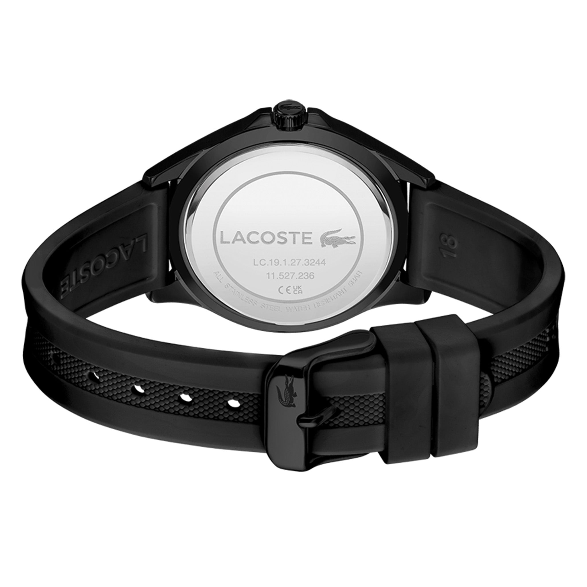 Lacoste Swing Black Silicone Women's Watch - 2001223