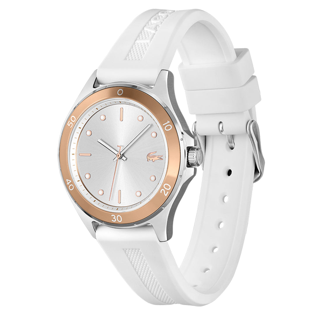 Lacoste Silicone White Dial Women's Watch - 2001225