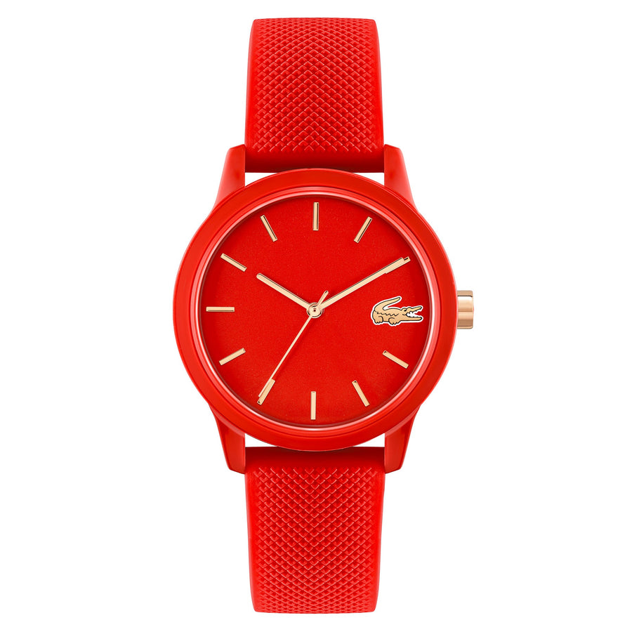Lacoste Silicone Red Dial Women's Watch - 2001226