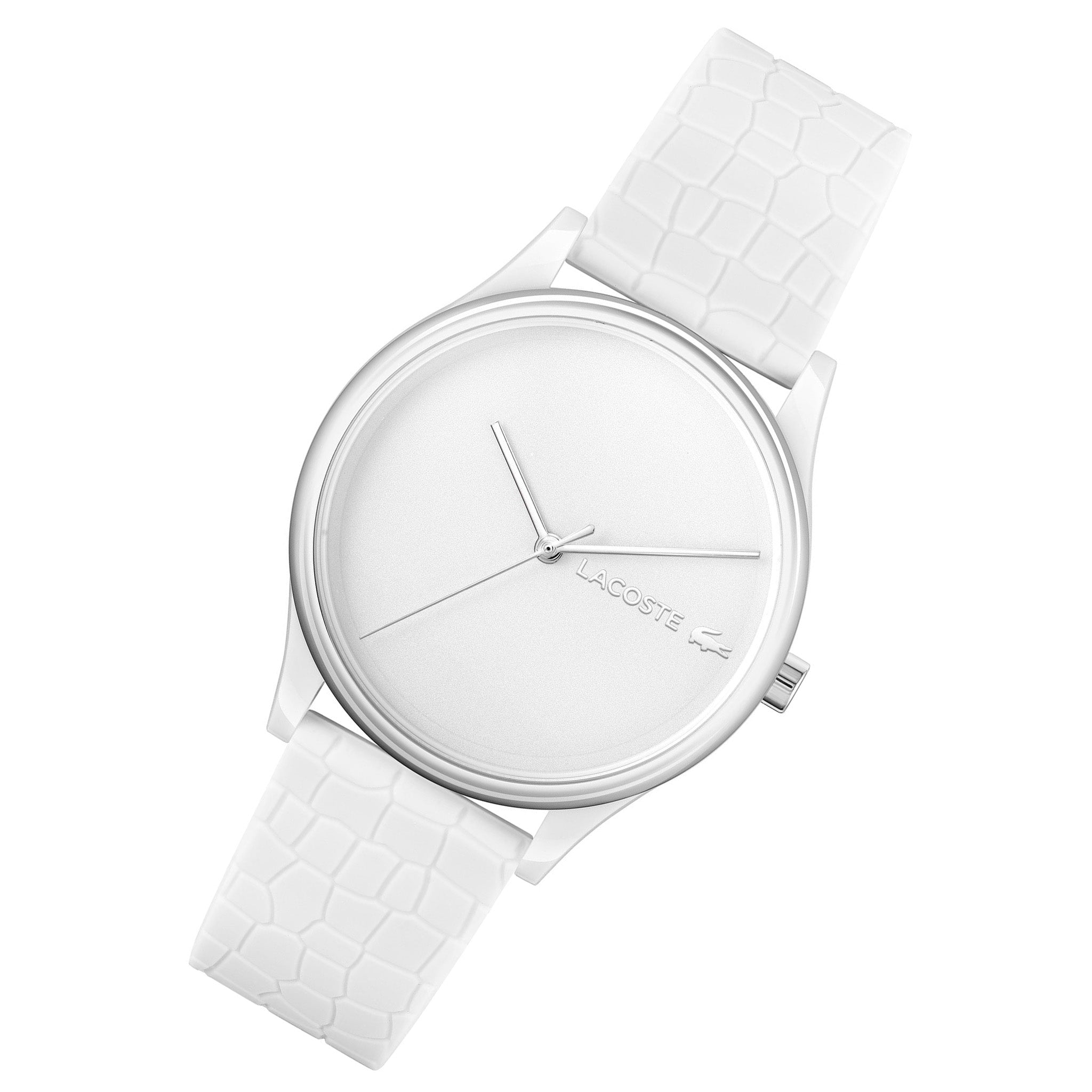 Lacoste Crocodelle White Silicone Women's Watch - 2001246
