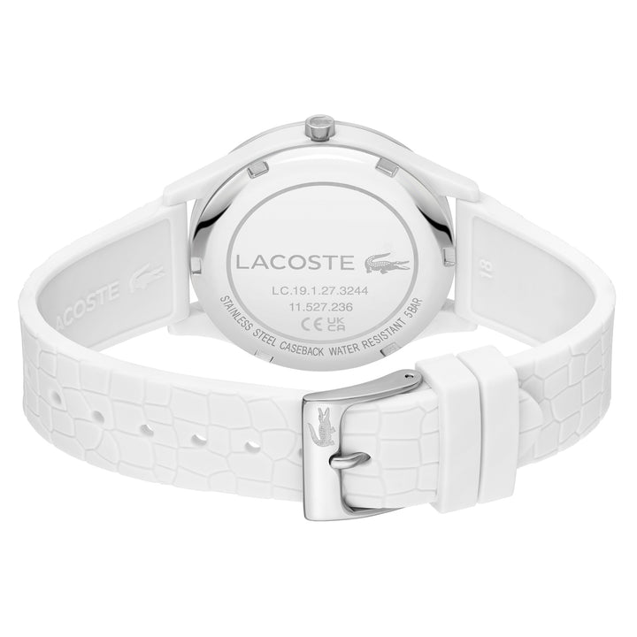 Lacoste Crocodelle White Silicone Women's Watch - 2001246