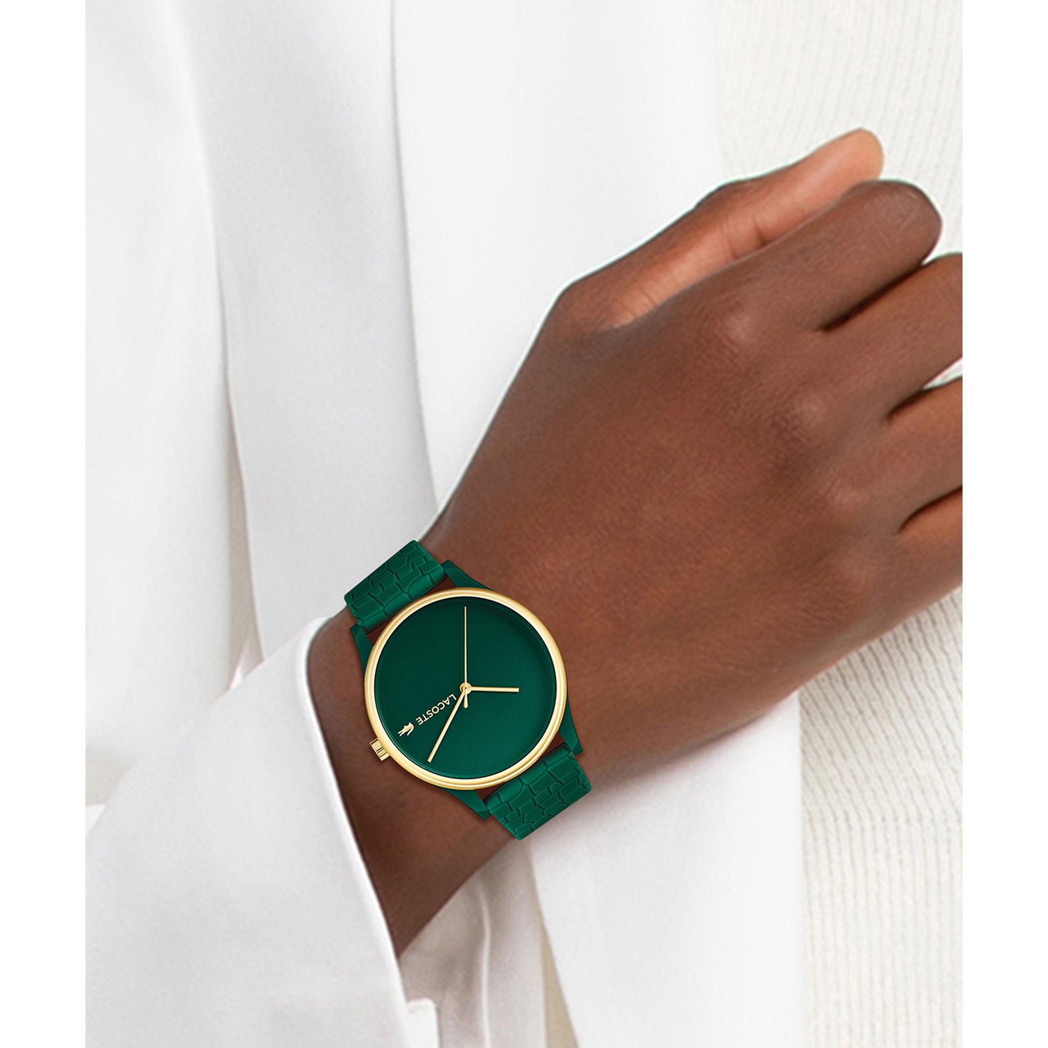 Lacoste Crocodelle Green Silicone Women's Watch - 2001247