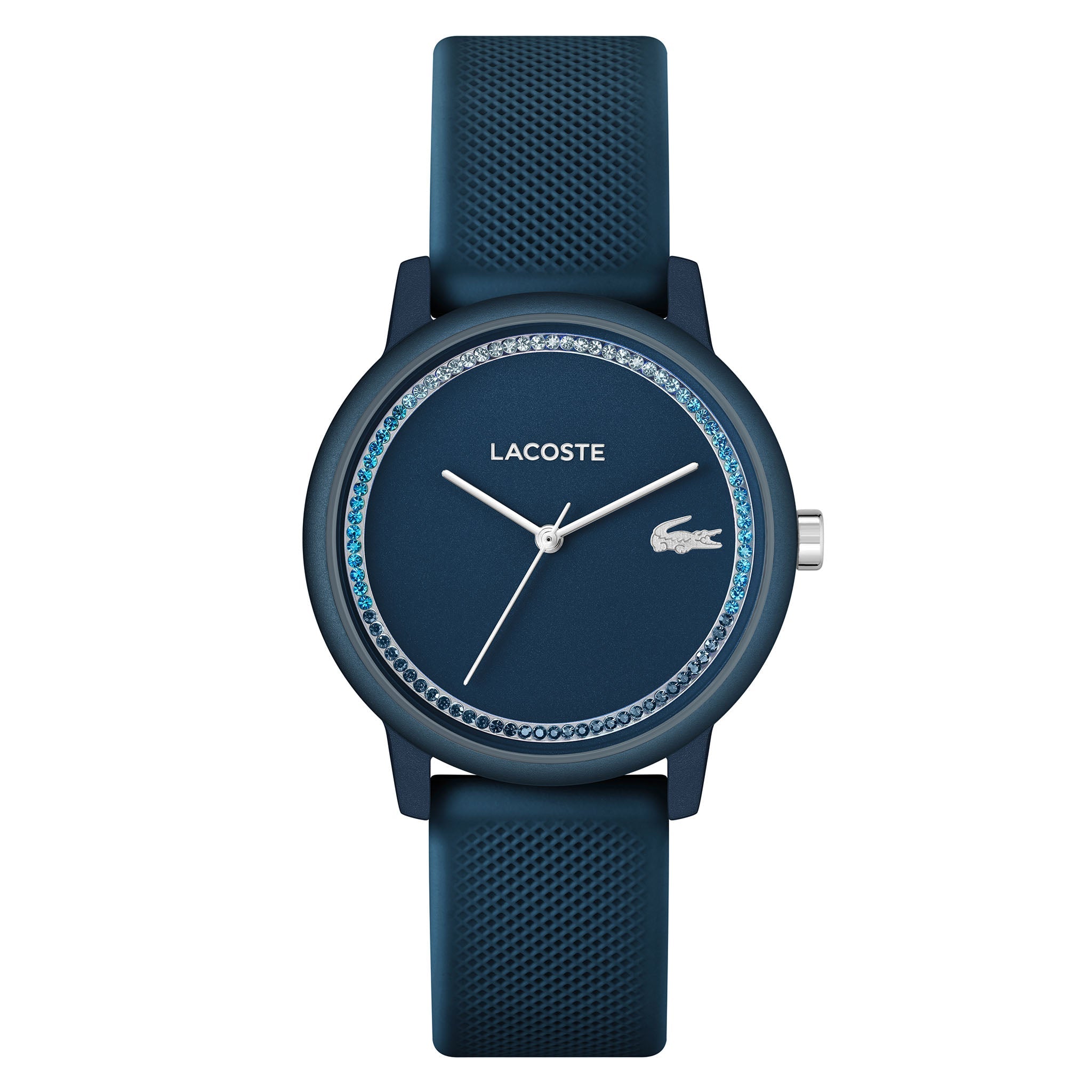Lacoste Lacoste.12.12 Go Blue Silicone Blue Metallic Dial Women's Watch - 2001290