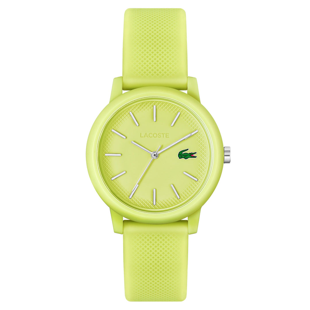 Lacoste Silicone Yellow Dial Women's Watch - 2001316